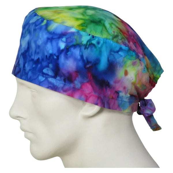 Surgical Cap-Tie Dye - scrubn